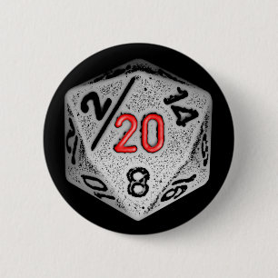 20 versahen Spiele - Knopf - nur Würfel mit Seite Button