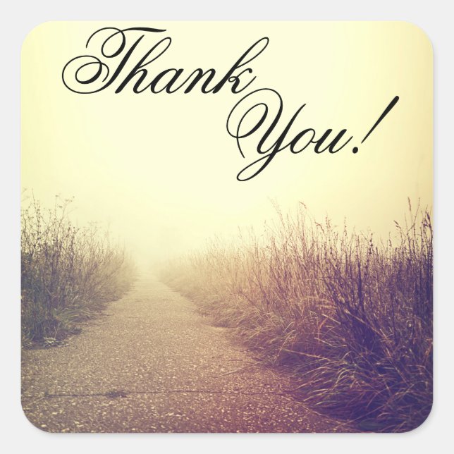 20 Vielen Dank, dass Sie Stickers Sunrise Pathway  (Vorderseite)
