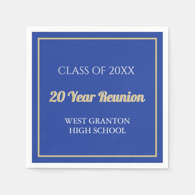 20. Wiedersehen Spaß! CUSTOM Wiedersehen Napkins Serviette (Vorderseite)