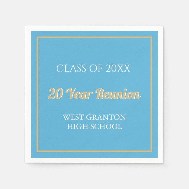 20. Wiedersehen Spaß! CUSTOM Wiedersehen Napkins Serviette (Vorderseite)