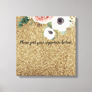 20"x20" Signature Leinwand Geometric Garden Rose