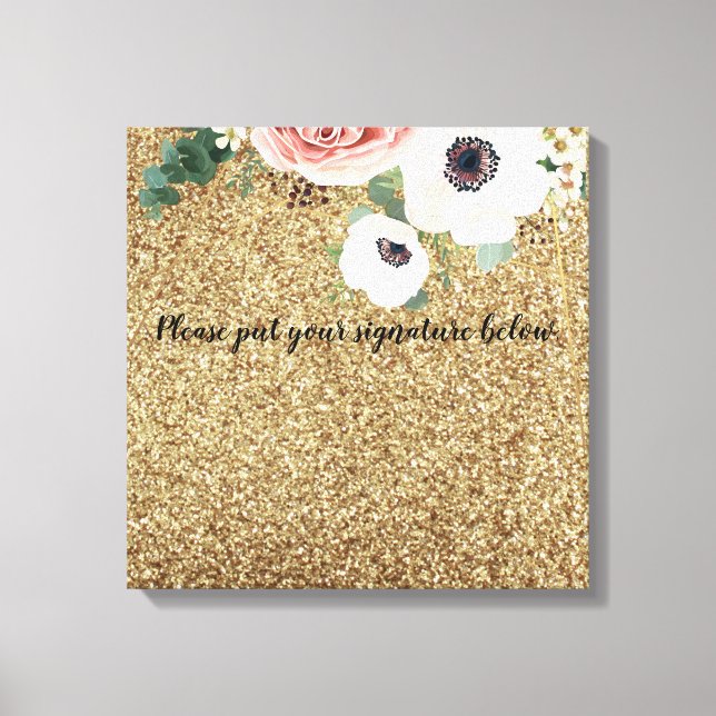 20"x20" Signature Leinwand Geometric Garden Rose (Vorderseite)