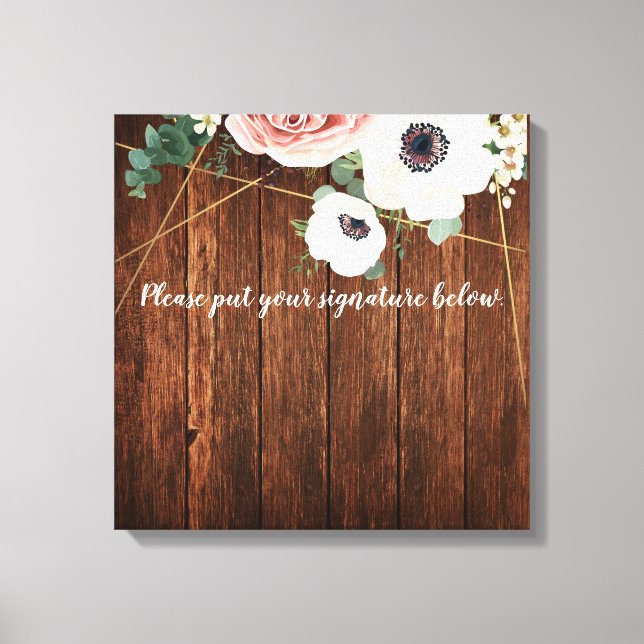 20"x20" Signature Leinwand Geometric Garden Rose (Vorderseite)