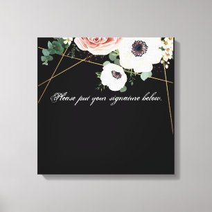 20"x20" Signature Leinwand Geometrischer Garten Sc