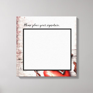 20"x20" Signature Leinwand Land Holzschlüssel für