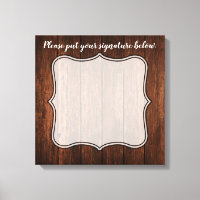 20"x20" Signature Leinwand Stallholz Land Rustikal