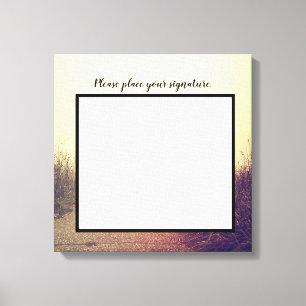 20"x20" Signature Leinwand Sunrise Pathway Walkway