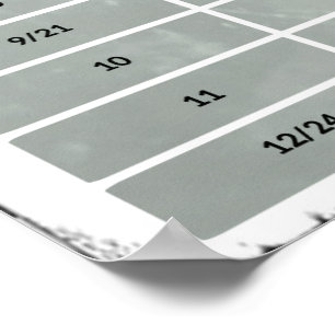 20" x 10", Gitarren-Intervallen-Poster (Matte) Poster