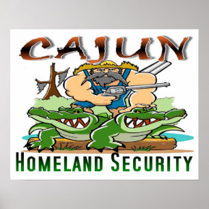 20" x 16" Cajun heimat-Sicherheit PLAKAT