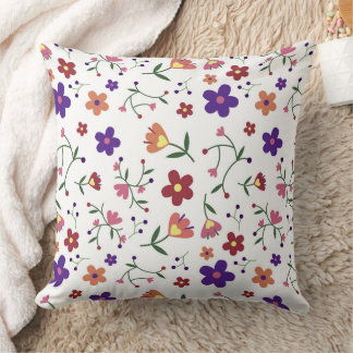 20" x 20" Blumenkissen aus Polyester Kissen