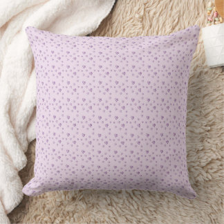 20" x 20" Lila Herz-Polyester-Kissen Kissen