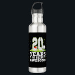 20 Years Of Being Awesome 20th Birthday Golf Theme Edelstahlflasche<br><div class="desc">20 Years Of Being Awesome 20th Birthday Golf Theme T-Shirt</div>