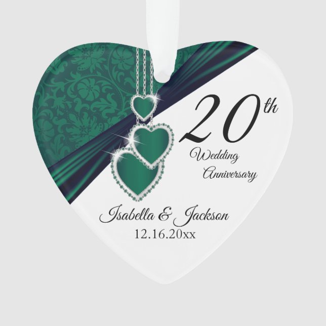 20e anniversaire du Mariage Emerald Conception de  (devant)
