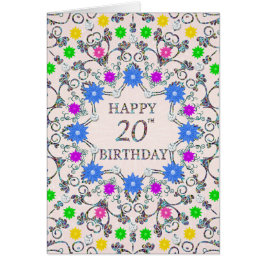 20e anniversaire Fleurs Abstraites 