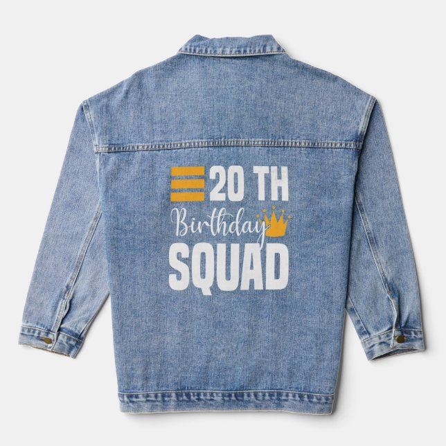 20e Joyeux Anniversaire Squad Party Anniversaire F (Verso)