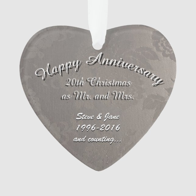 20ème Ornement d'anniversaire (devant)