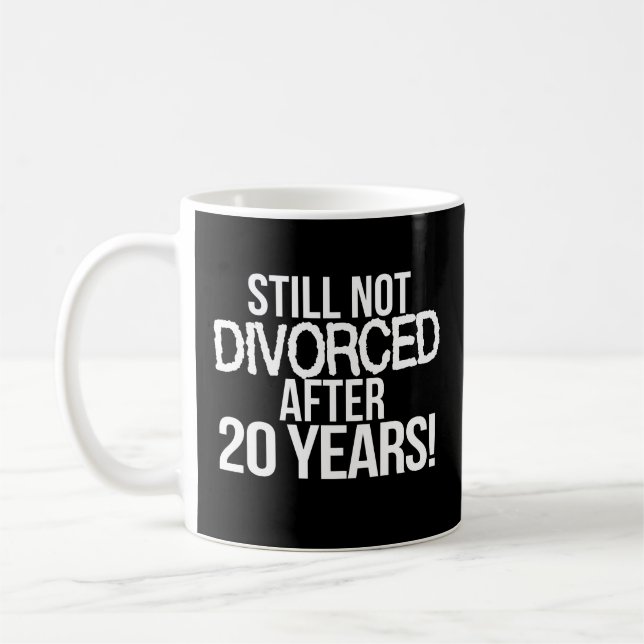 20ème Tasse de café de cadeau d'anniversaire de (Gauche)
