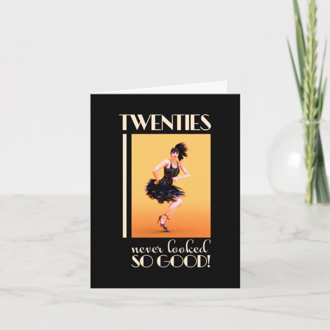 20er Jahre Vintage Anwendung Einladung (Vorderseite)