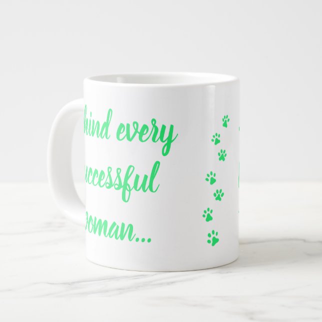 20oz erfolgreicher Hund Mama Jumbo-Tasse (Vorderseite Links)