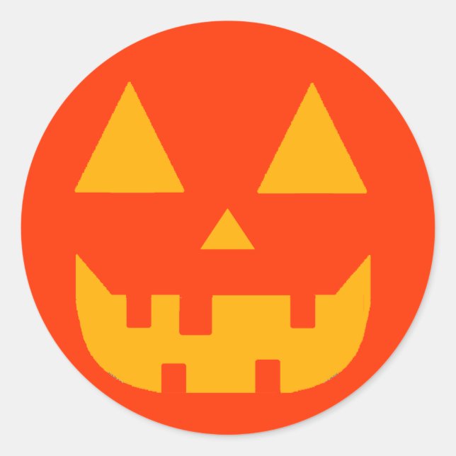 20Stickers pumpkin_gelb.png Runder Aufkleber (Vorderseite)