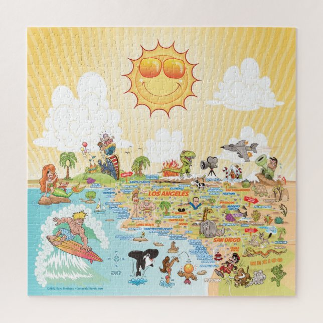 20x20 Sonniges SoCal-Puzzle (Vertikal)