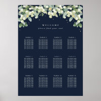 20x28" 12 Tische von 8 Hochzeitkarten