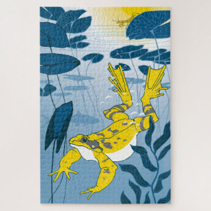 20x30 Frosch-Teich-Puzzle für Colorblinde