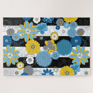 20x30 großes Blumenpuzzle für farbenblinde Mensche