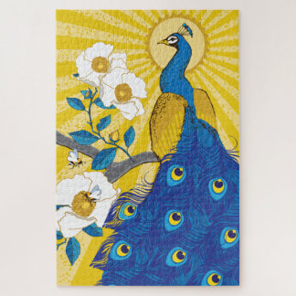 20x30 Hübsches Pfauenpuzzle für Colorblinde