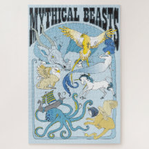 20x30 Mythische Wesen Puzzle für Menschen mit Farb