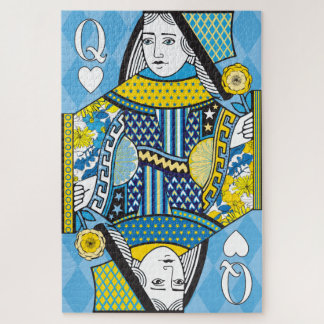 20x30 Queen of Hearts Puzzle für Colorblinde
