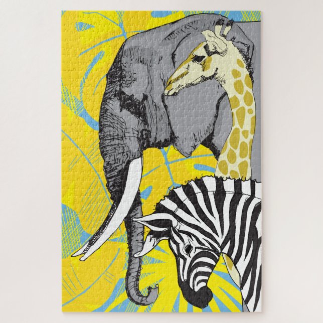 20x30 Safari-Puzzle für Colorblind-Menschen (Vertikal)