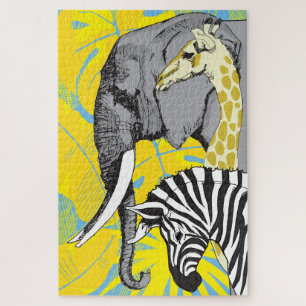 20x30 Safari-Puzzle für Colorblind-Menschen