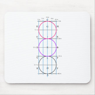 20x60m Dressage-Gericht ** Kreise ** Mousepad
