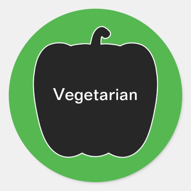 20x Aufkleber Mahlzeit Auswahl vegetarisch (Vorderseite)