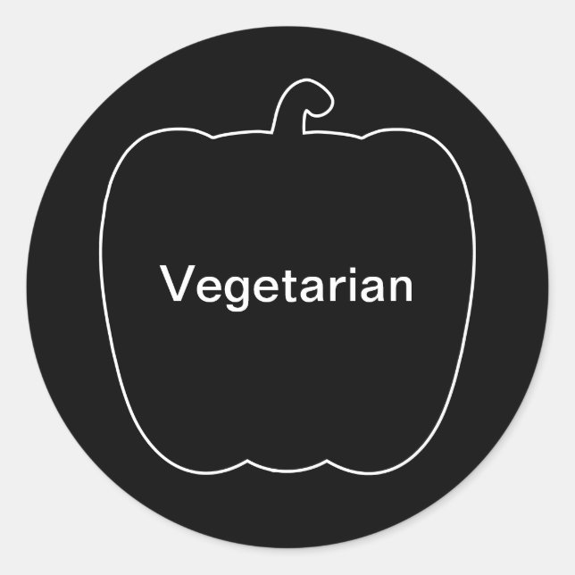 20x Aufkleber Mahlzeit Auswahl vegetarisch (Vorderseite)