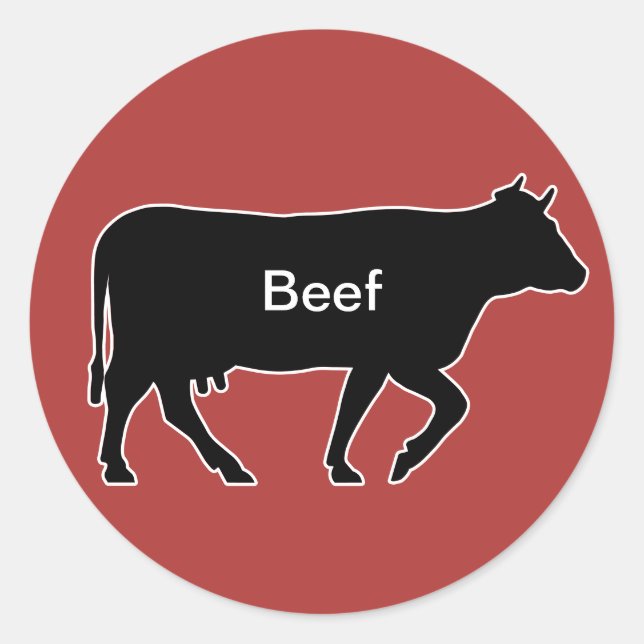 20x Aufkleber Mahlzeit Choice Beef (Vorderseite)