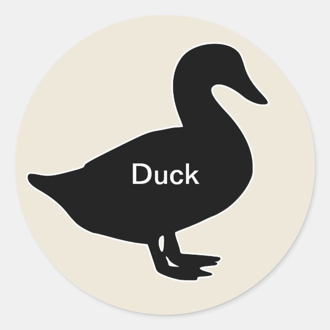 20x Stickers Repas Choix Canard (Devant)