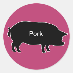 20x Stickers Repas Choix Porc