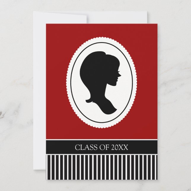 20XX Angepasste Graduationsankündigungen Einladung (Vorderseite)