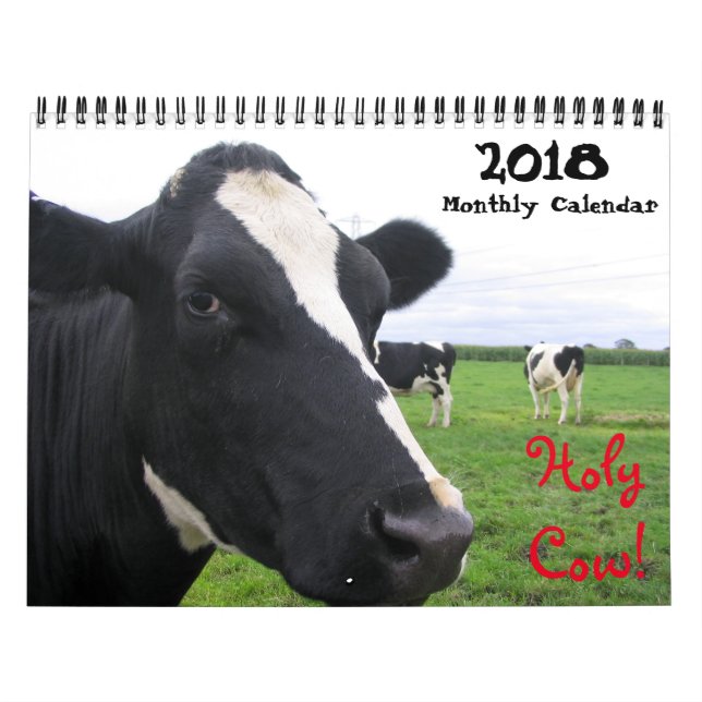 20XX Calendrier mensuel des murs de vache Heifers  (Protection)