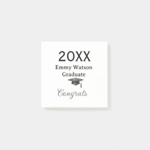 20XX fett gedruckter Buchstabe Gratulation Abschlu Post-it Klebezettel