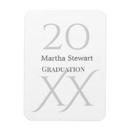 20XX fett le Abschlussname Gratulation Schuljahr  Magnet