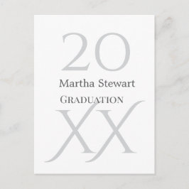 20XX fett le Abschlussname Gratulation Schuljahr  Postkarte