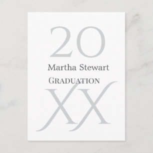20XX fett le Abschlussname Gratulation Schuljahr  Postkarte