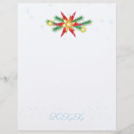 20XX Frohe Weihnachten & Glück Neues Jahr! WEIHNAC Briefbogen