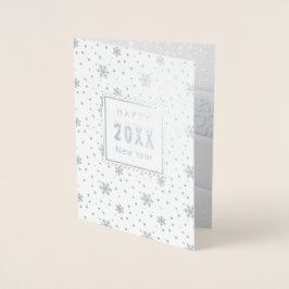 20XX Frohe Weihnachten & Glück Neues Jahr! XMAS Sn Folienkarte