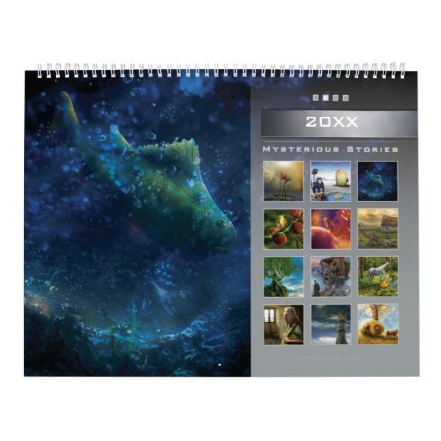 20XX Mysteriöse Geschichten (2) - Großer Wall-Kale Kalender (Titelbild)