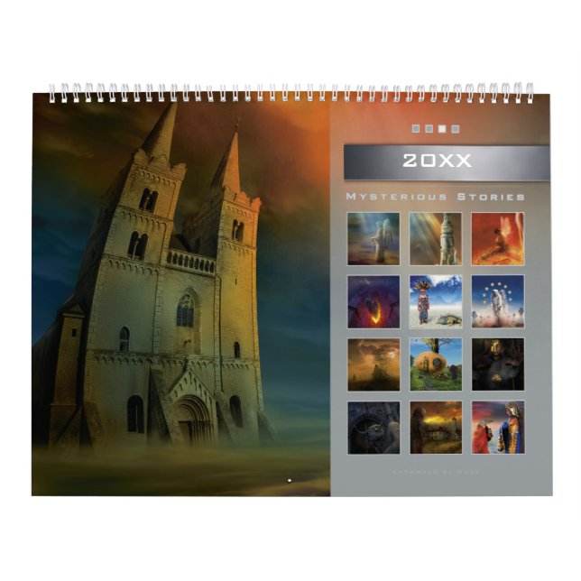 20XX Mysteriöse Geschichten (3) - Großer Wall-Kale Kalender (Titelbild)