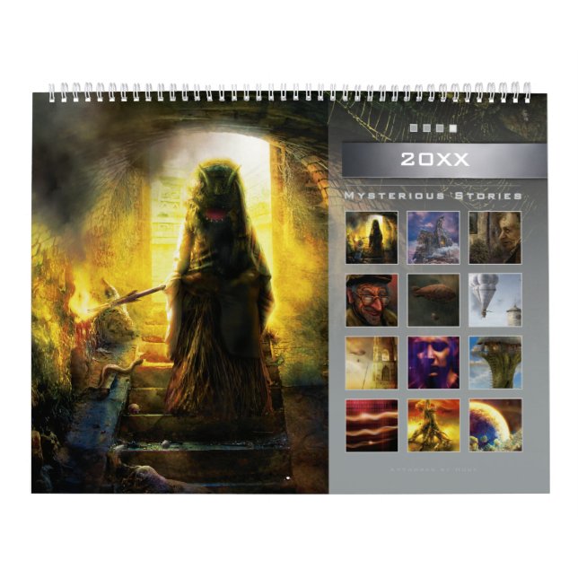 20XX Mysteriöse Geschichten (4) - Großer Wall-Kale Kalender (Titelbild)